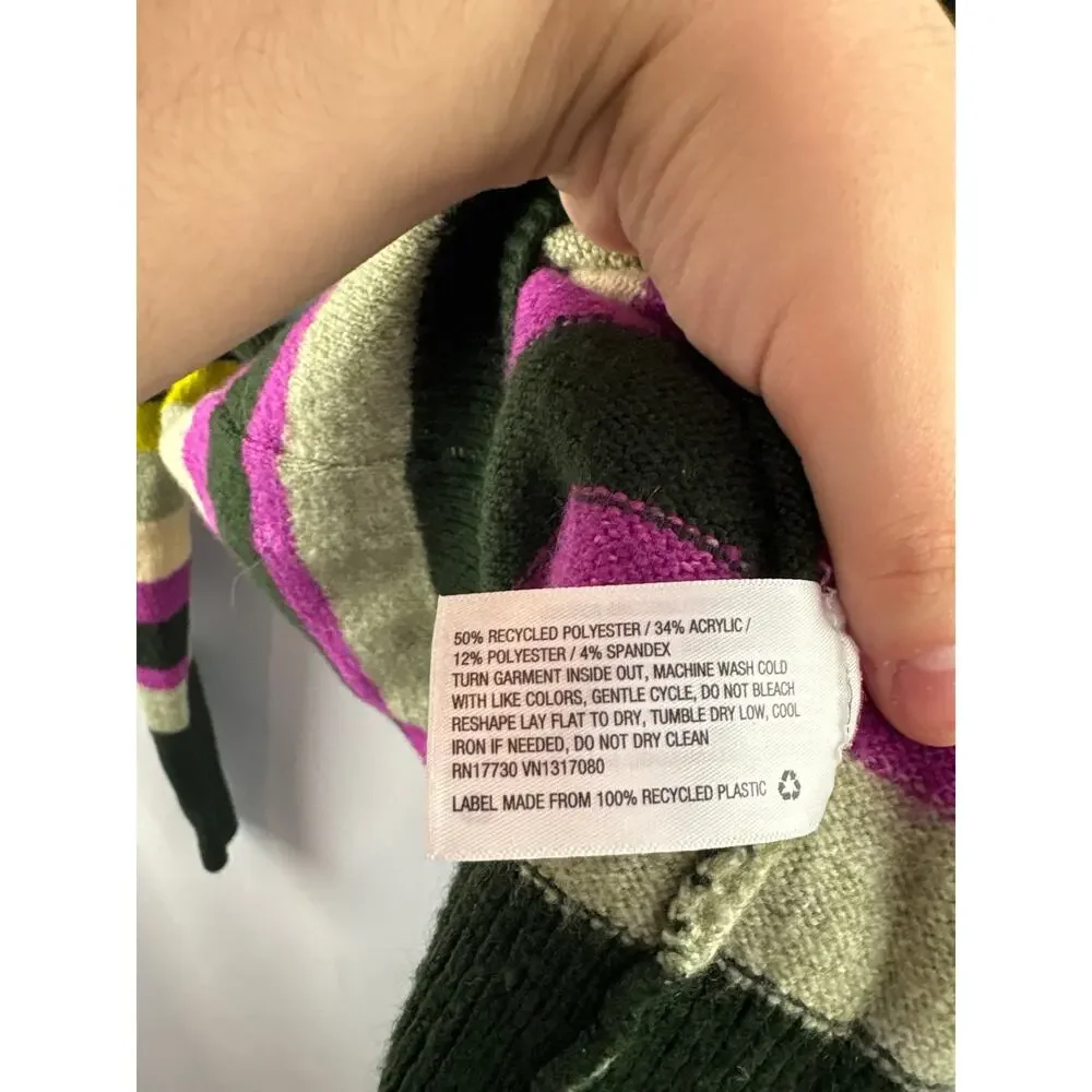 Women’s A New Day Small Multicolor Striped Sweater